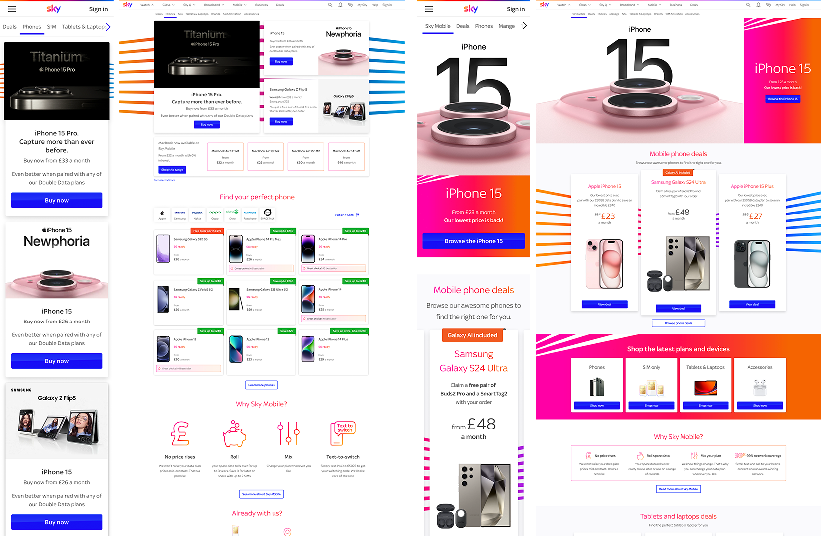 Old and new in comparison